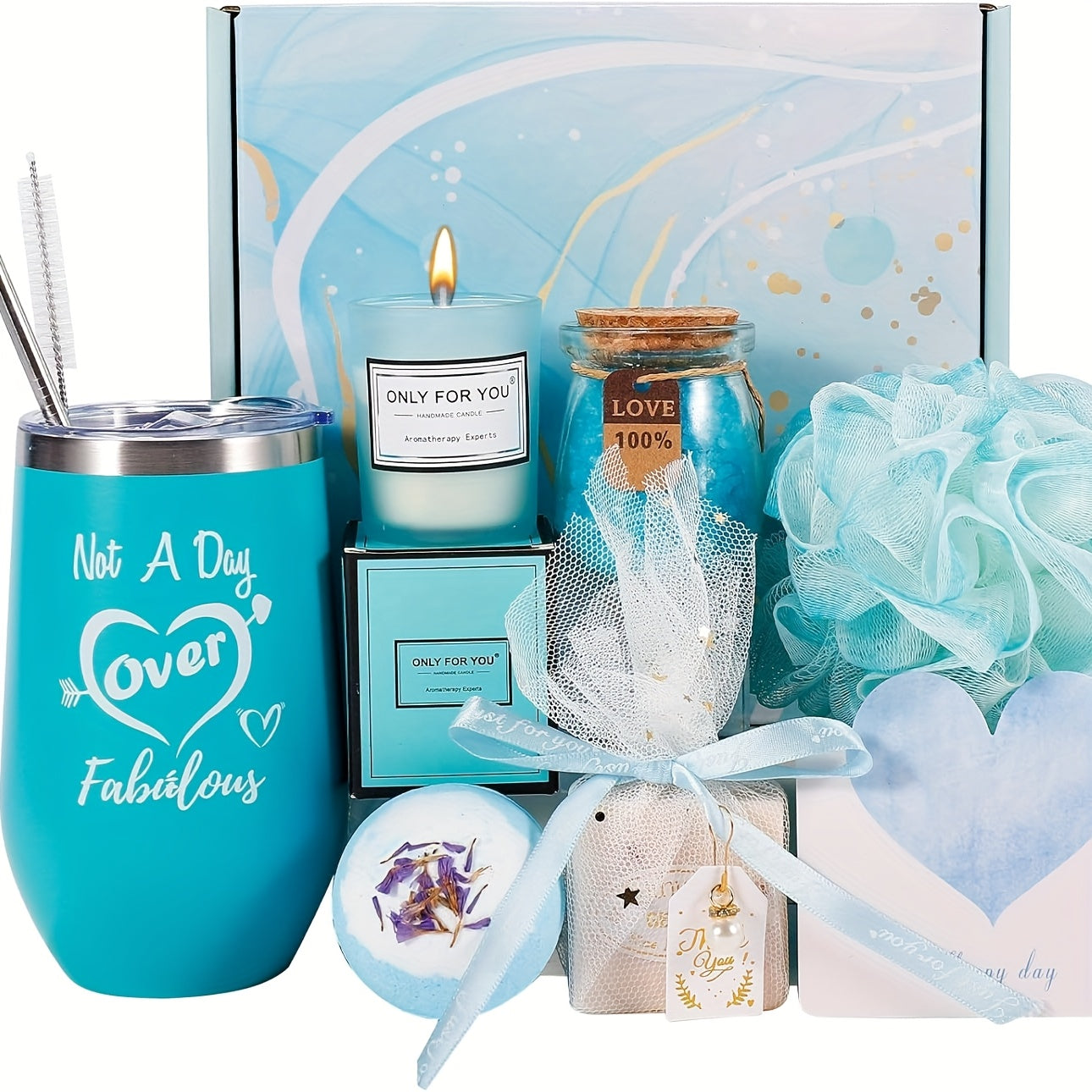 Lavender Spa Gift Basket Ultimate Self Care for Her