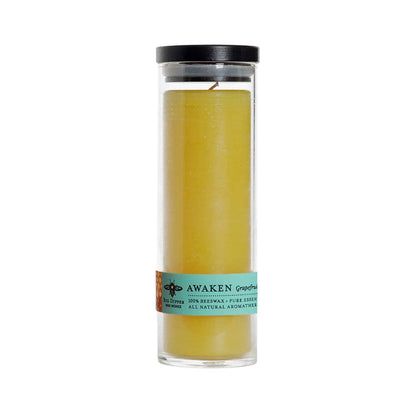 Sanctuary Glass Beeswax Aromatherapy Candle - 90 Hour Burn Time