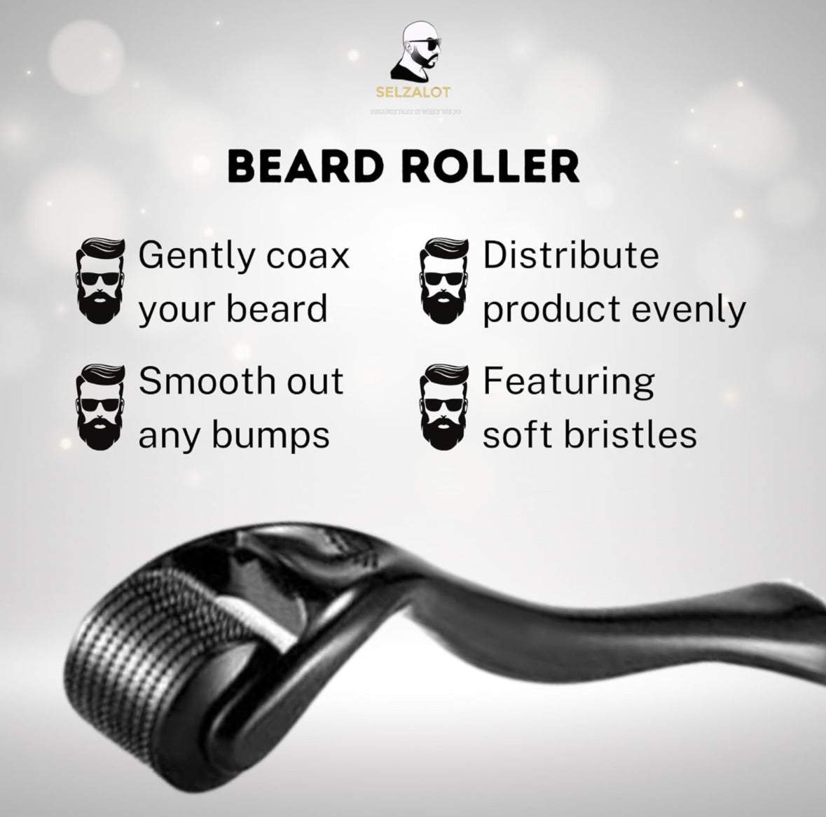 Beard Growth Kit Men’s Beard Care Kit Grooming Set 5 Pieces Beard Products with Wash, Oil Serum, Balm and a Gift Box for Men Self Care