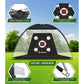 SwingRex 10x7 FT Golf Practice Net with Mat & Target | Backyard Driving & Chipping Trainer (4 Pockets)