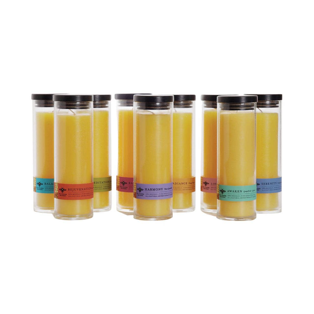 Sanctuary Glass Beeswax Aromatherapy Candle - 90 Hour Burn Time