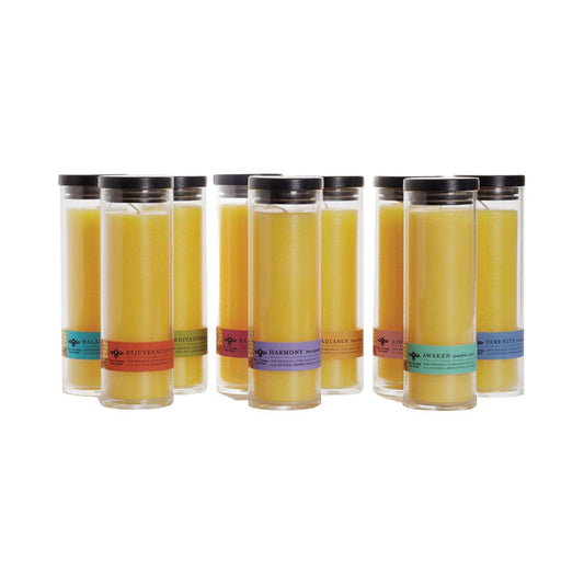 Sanctuary Glass Beeswax Aromatherapy Candle - 90 Hour Burn Time