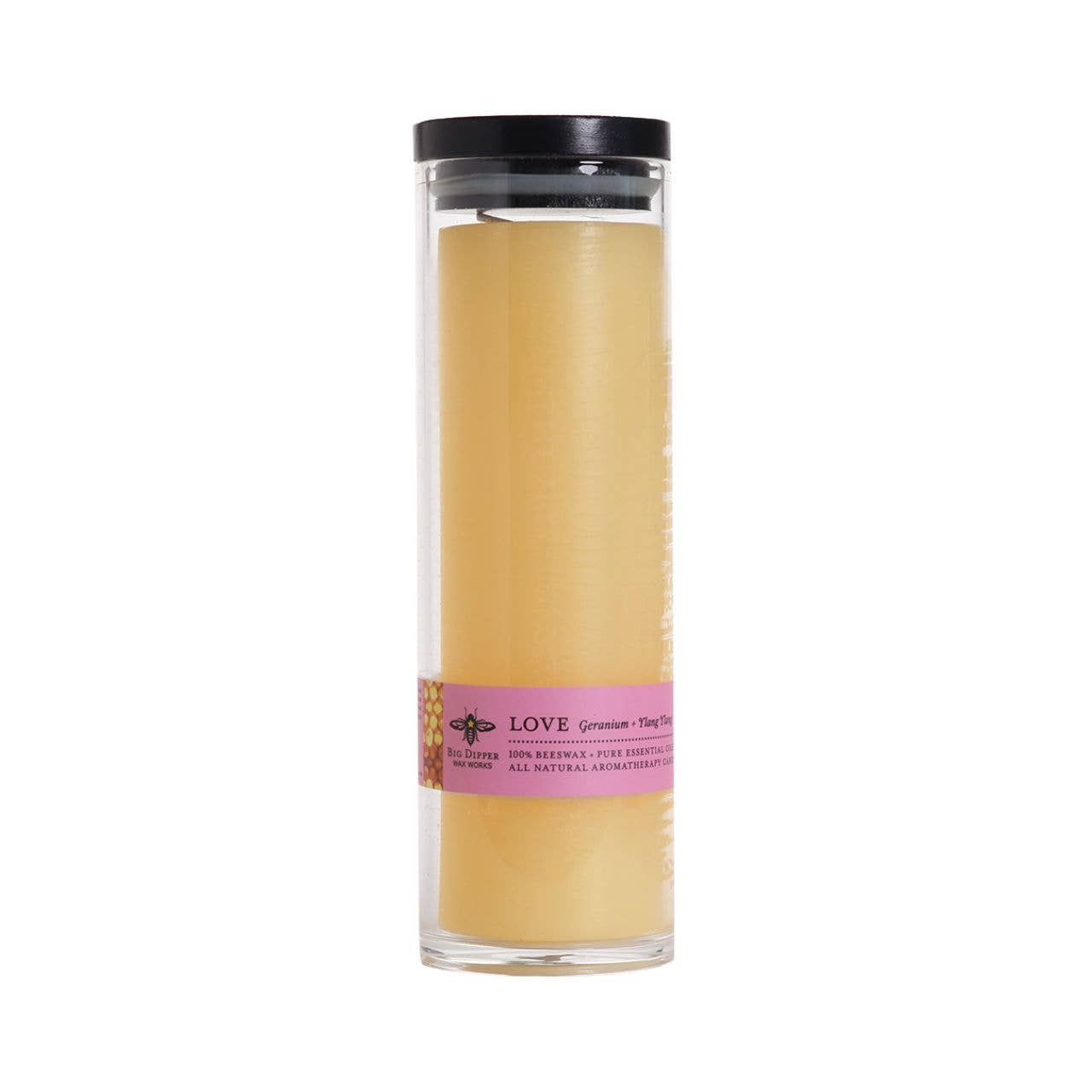 Sanctuary Glass Beeswax Aromatherapy Candle - 90 Hour Burn Time