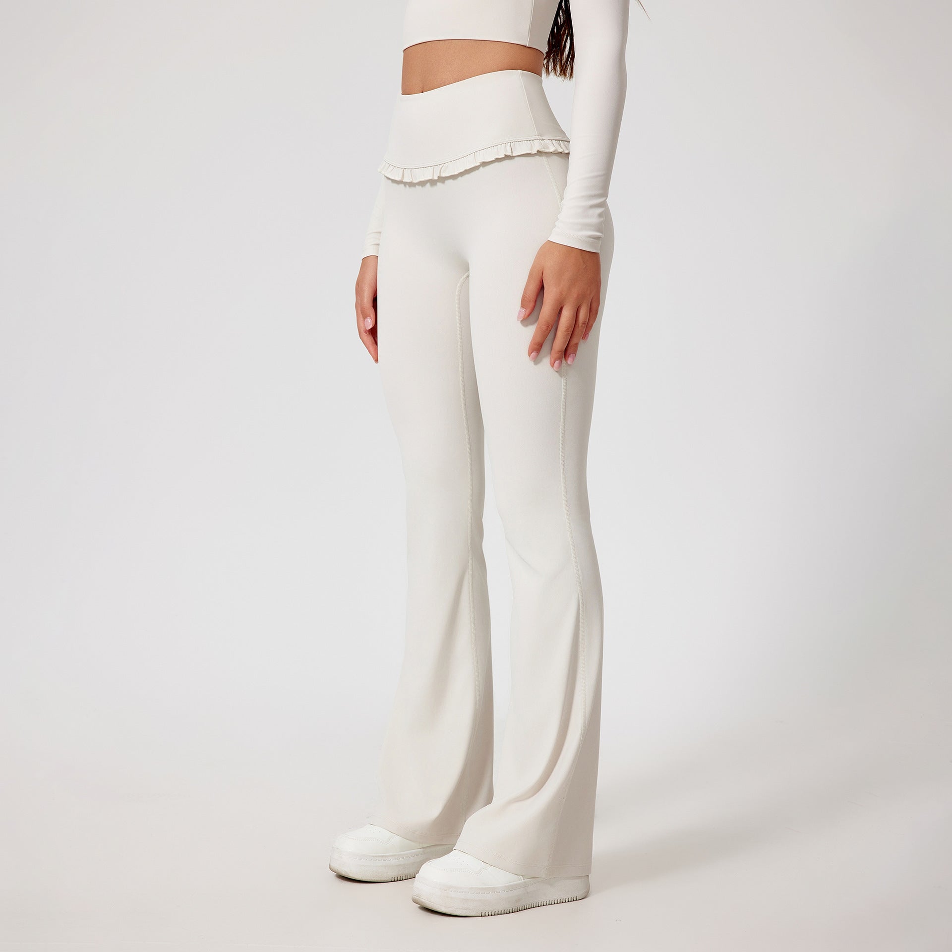 High Waist Hip Lift Lace Nude Feel Yoga Pants Running Fitness - NurturePathWellness