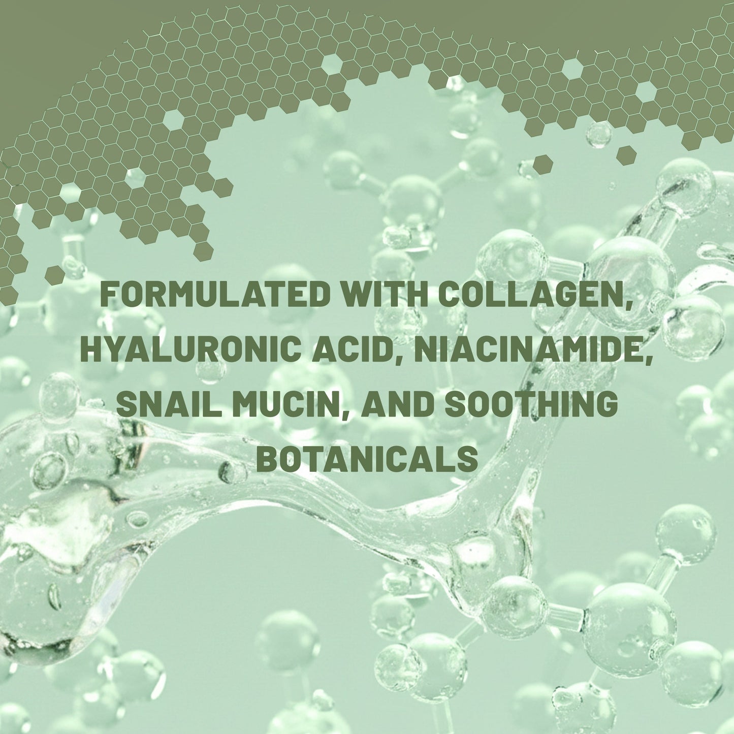 Bio-Collagen Overnight Face Mask, Hydrating & Repairing Sheet Mask with Snail Mucin & Hyaluronic Acid, 6 Masks