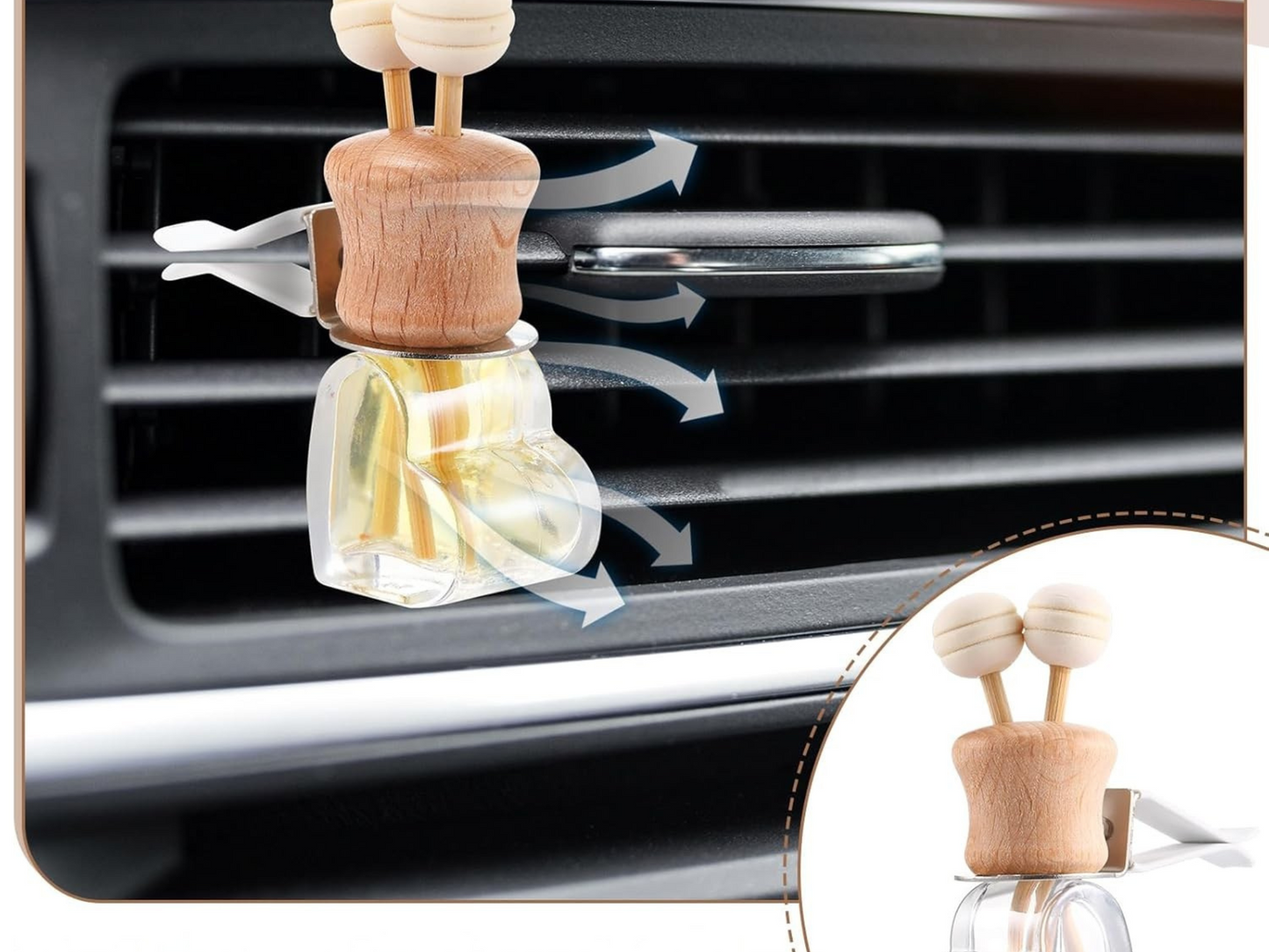 Floral & Feminine Vent Car Diffuser Collection – Elegant Blossoms & Soft Petals