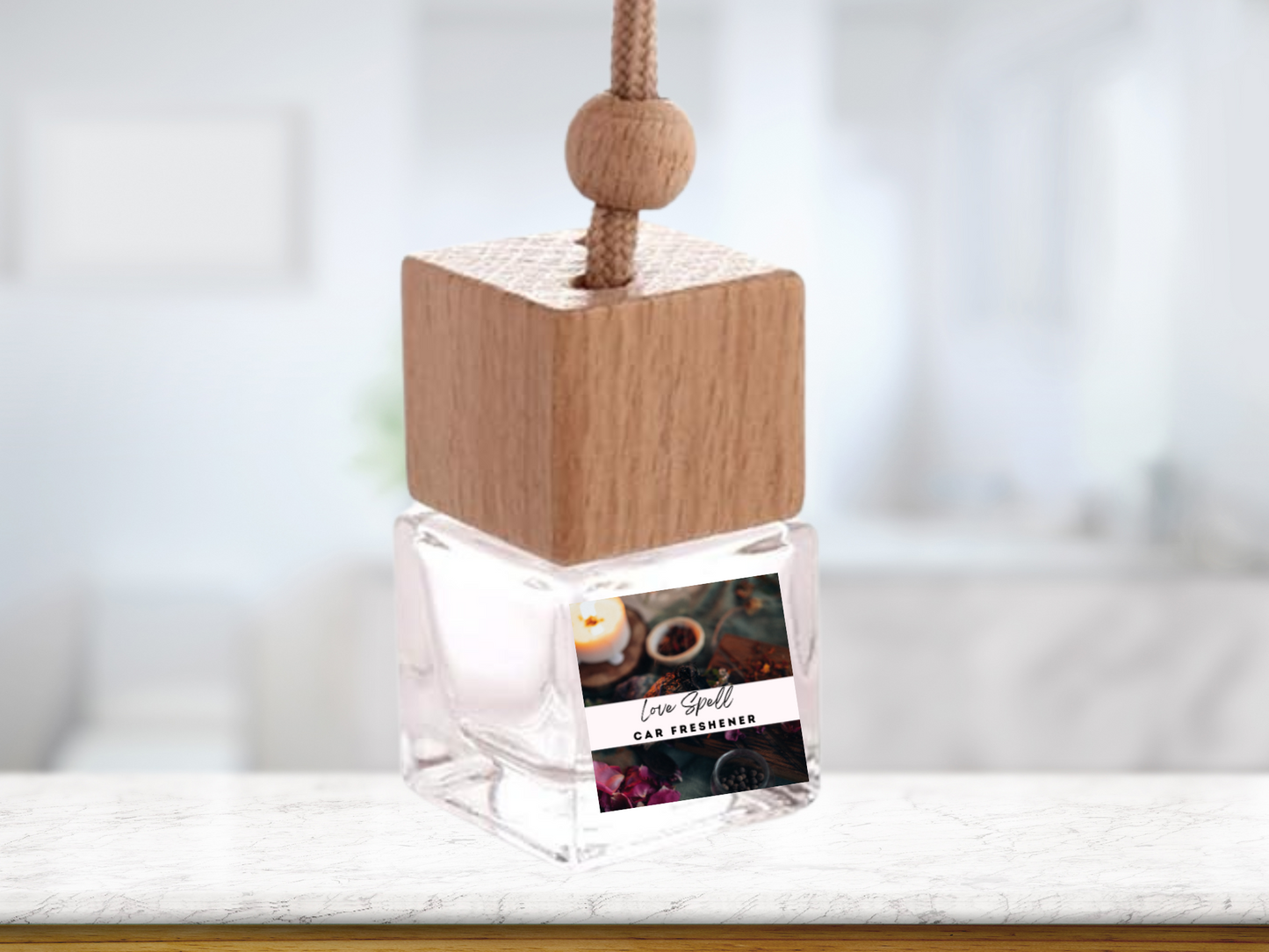 Floral & Feminine Hanging Car Freshener Collection – Elegant Blossoms & Soft Petals