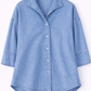 Vera Woven Magnetic Shirt in Chambray