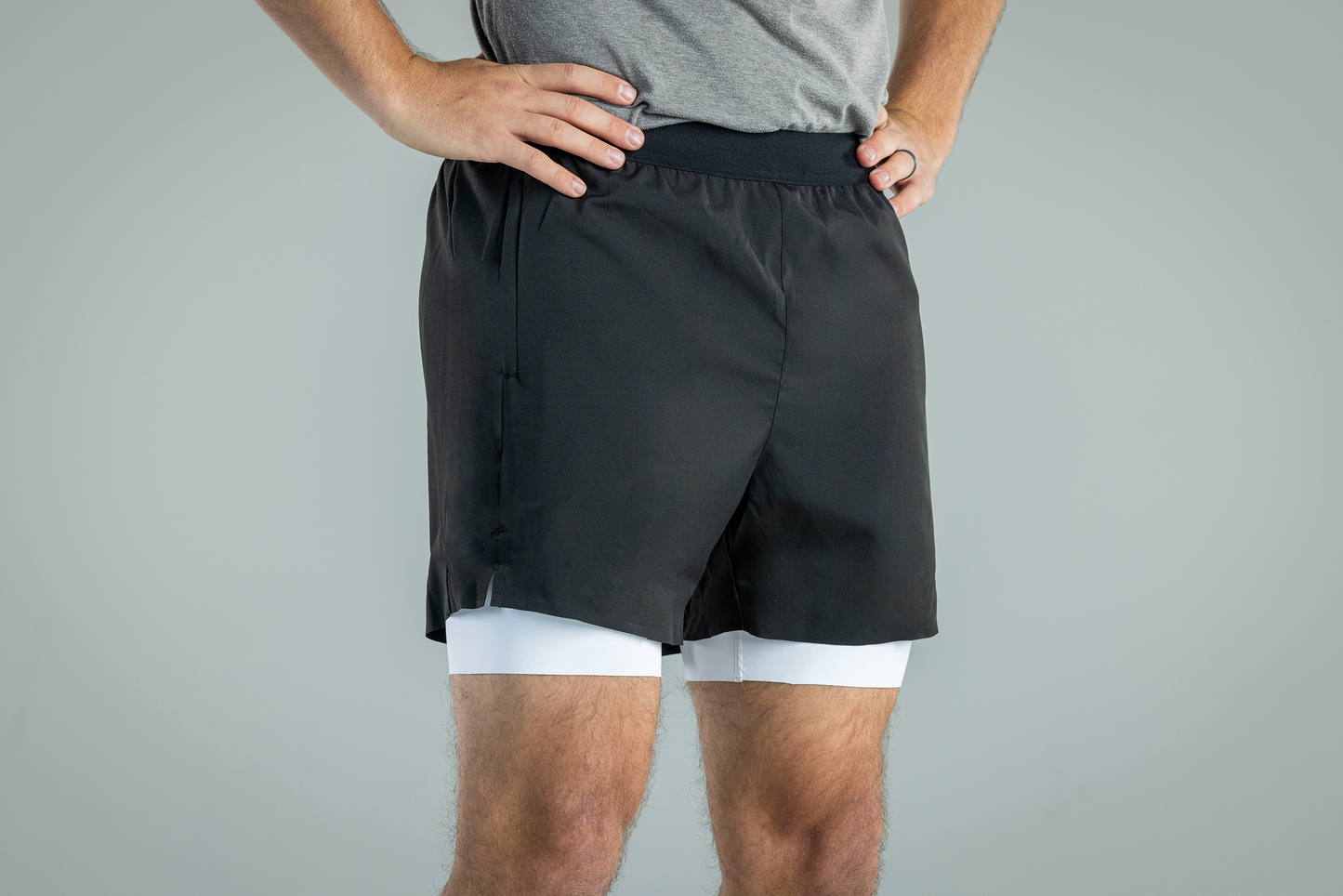 Men's V1 Athletic Shorts - Black - NurturePathWellness