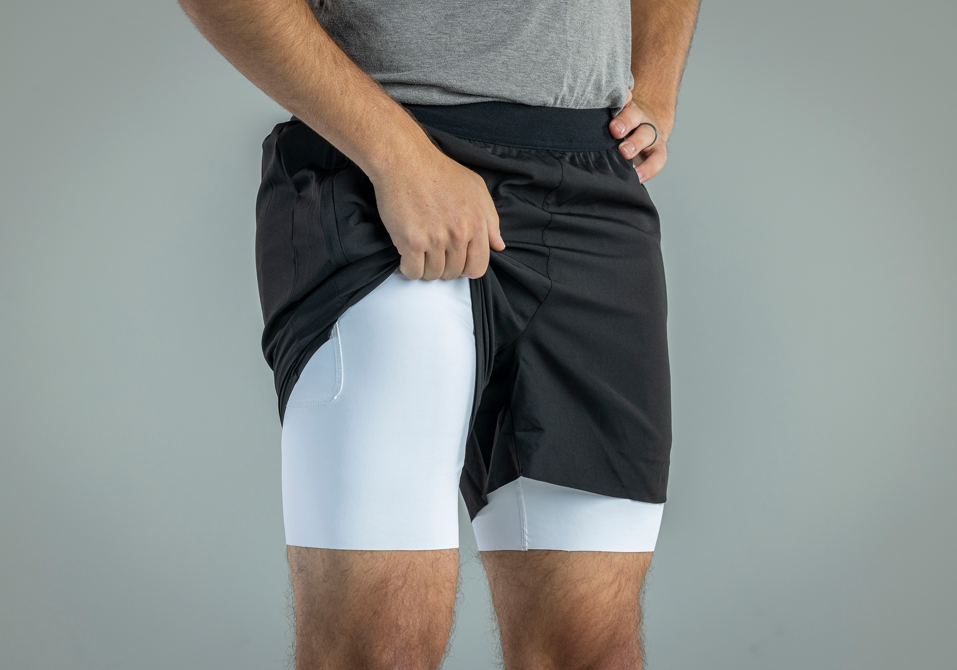 Men's V1 Athletic Shorts - Black - NurturePathWellness