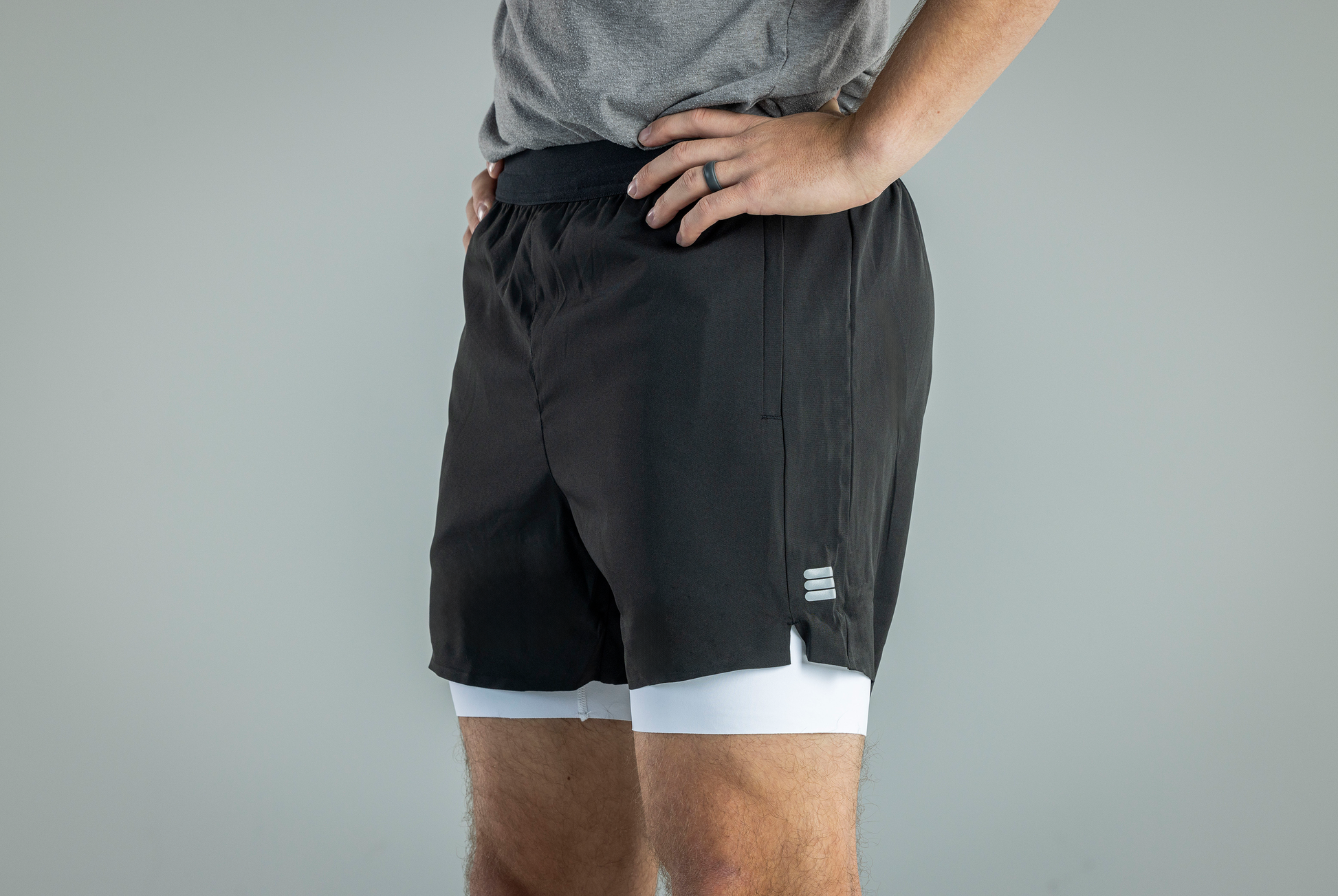 Men's V1 Athletic Shorts - Black - NurturePathWellness