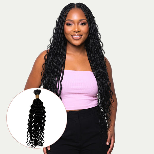 Ocean Wave Bulk 100% Human Braiding Hair