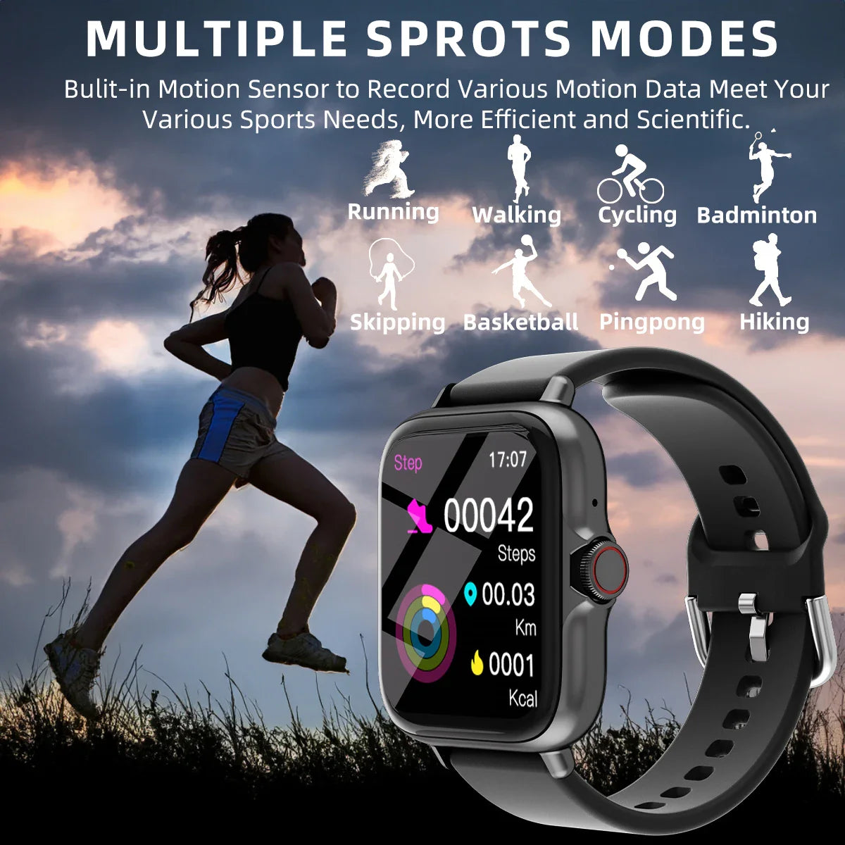 1.83" Waterproof Smartwatch for iPhone and Android - NurturePathWellness