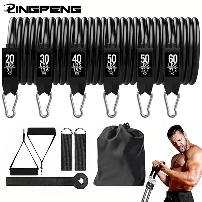 Wrapped Resistance Band and Rod Set - NurturePathWellness