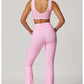 Yoga Set 2 Pieces Workout Outfits Fitness Sportswear Gym Tracksuit High Waist Leggings Sports Bra Athletic Wear Women Clothes