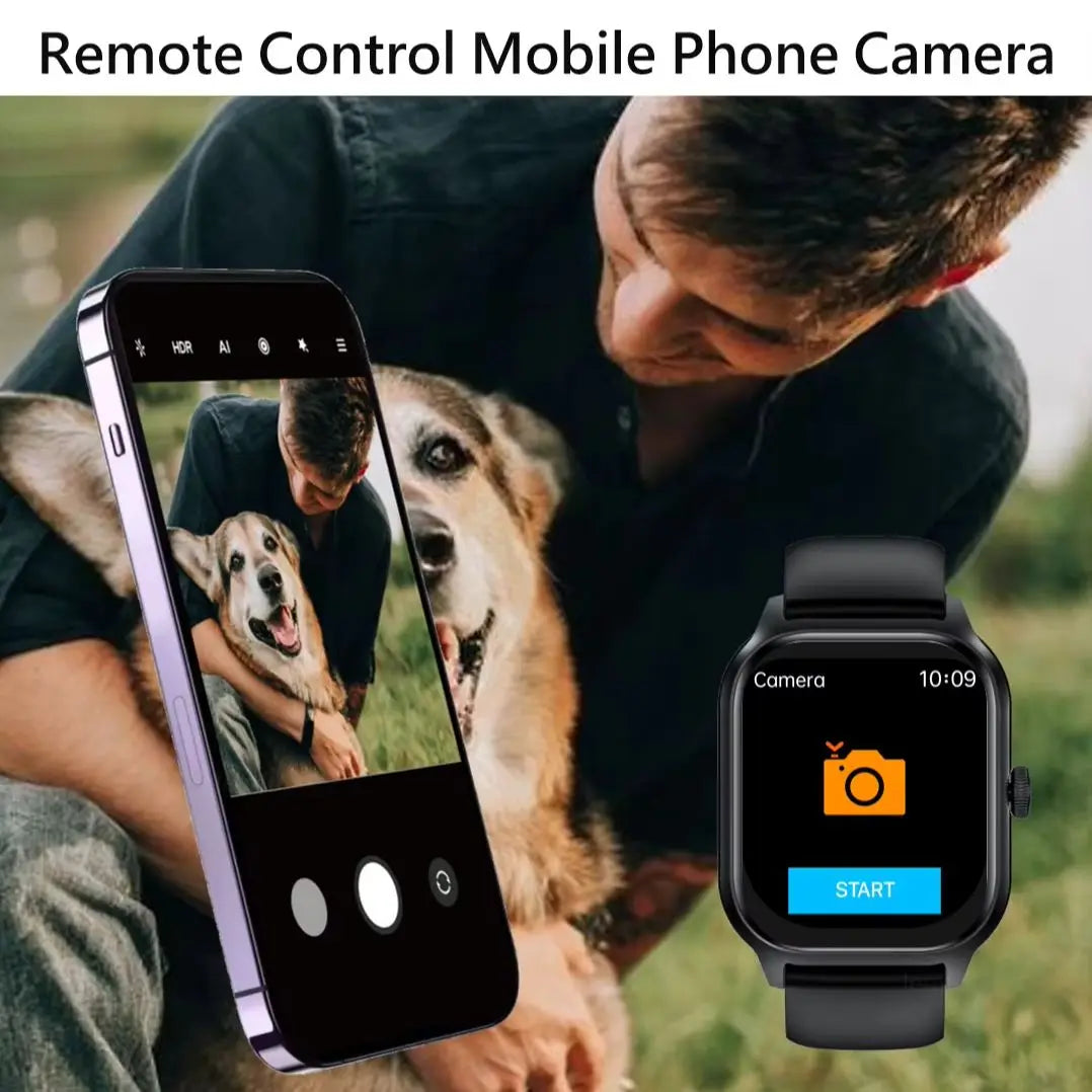 Bluetooth Smartwatch for Men and Women Fitness Tracker - NurturePathWellness