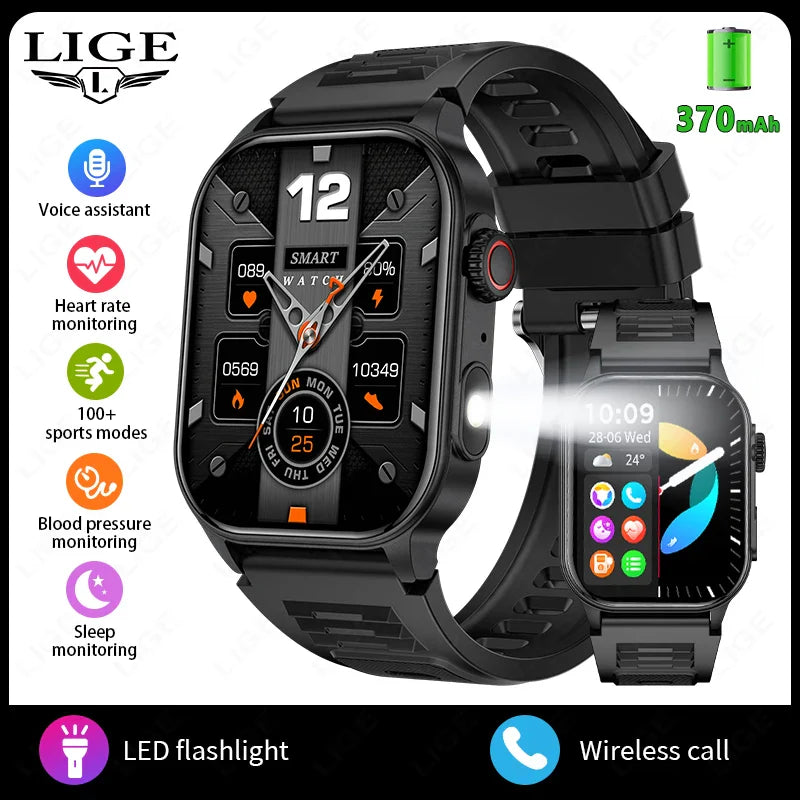 LIGE FlashSmart: 2 HD, AI, Sports & Health Tracker - NurturePathWellness