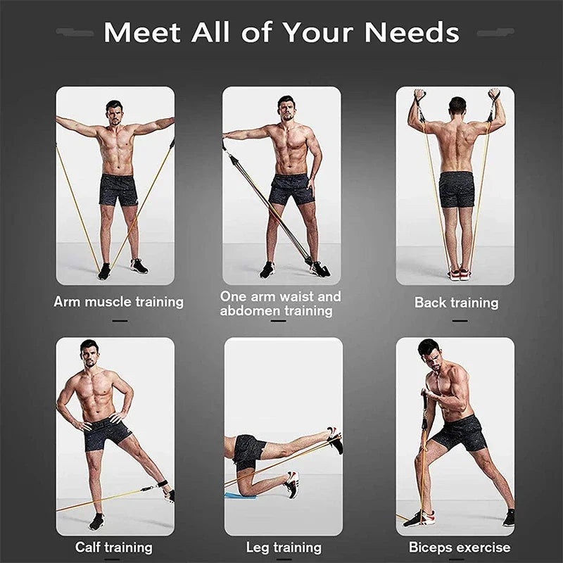 Wrapped Resistance Band and Rod Set - NurturePathWellness