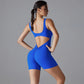 VibeFlex Women's Scrunch Jumpsuit - Yoga & Gym Ready - NurturePathWellness