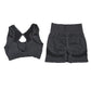 Yoga Women's Fitness Suit Shorts Workout Set - NurturePathWellness