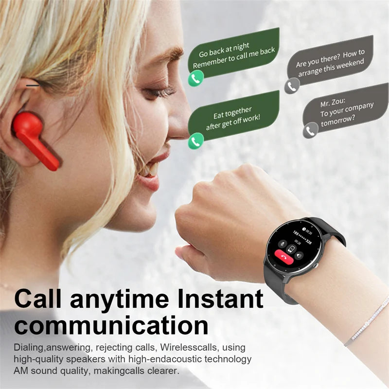 LIGE Full Touch Smartwatch for Men and Women - NurturePathWellness