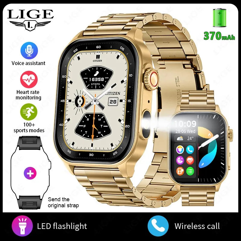 LIGE FlashSmart: 2 HD, AI, Sports & Health Tracker - NurturePathWellness