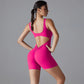 VibeFlex Women's Scrunch Jumpsuit - Yoga & Gym Ready - NurturePathWellness