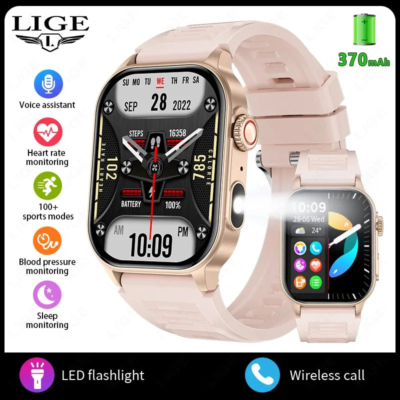 LIGE FlashSmart: 2 HD, AI, Sports & Health Tracker - NurturePathWellness