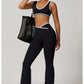 Yoga Set 2 Pieces Workout Outfits Fitness Sportswear Gym Tracksuit High Waist Leggings Sports Bra Athletic Wear Women Clothes