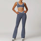 Yoga Set 2 Pieces Workout Outfits Fitness Sportswear Gym Tracksuit High Waist Leggings Sports Bra Athletic Wear Women Clothes