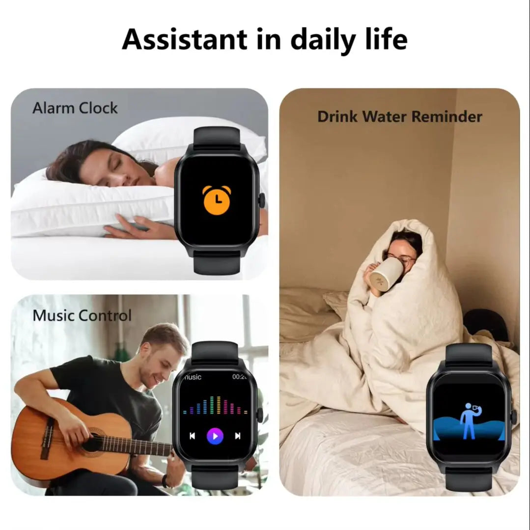 Bluetooth Smartwatch for Men and Women Fitness Tracker - NurturePathWellness