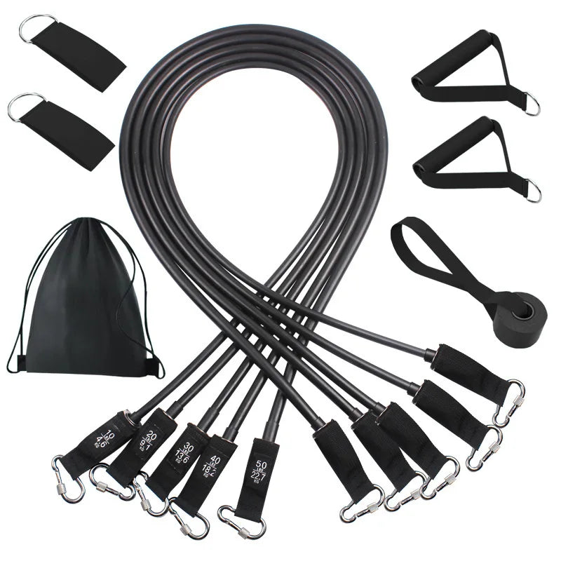 Wrapped Resistance Band and Rod Set - NurturePathWellness