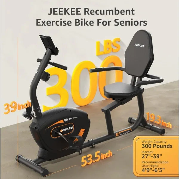 Recumbent Magnetic Exercise Bike for Adults - NurturePathWellness