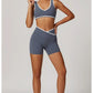 Yoga Set 2 Pieces Workout Outfits Fitness Sportswear Gym Tracksuit High Waist Leggings Sports Bra Athletic Wear Women Clothes