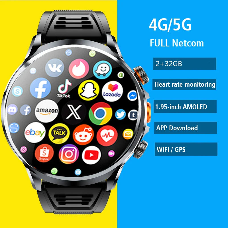 2025 4G Android Smartwatch with Camera and GPS - NurturePathWellness