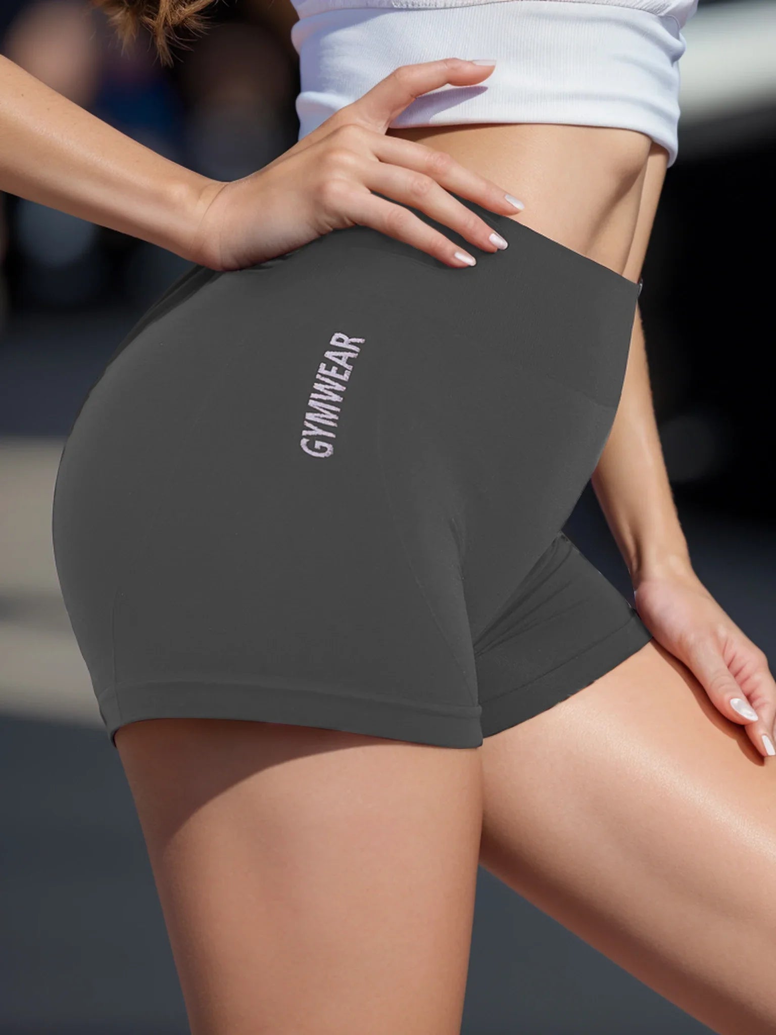 ChicFlex Women's High-Waist Cycling Yoga Shorts - NurturePathWellness