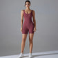 VibeFlex Women's Scrunch Jumpsuit - Yoga & Gym Ready - NurturePathWellness