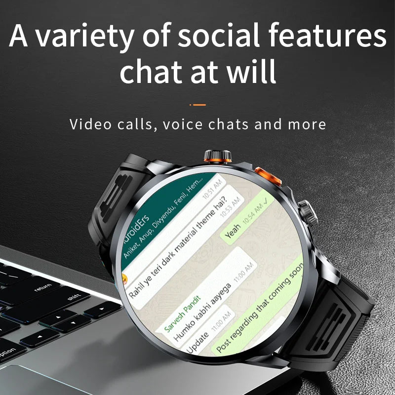 2025 4G Android Smartwatch with Camera and GPS - NurturePathWellness