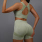 Yoga Women's Fitness Suit Shorts Workout Set - NurturePathWellness