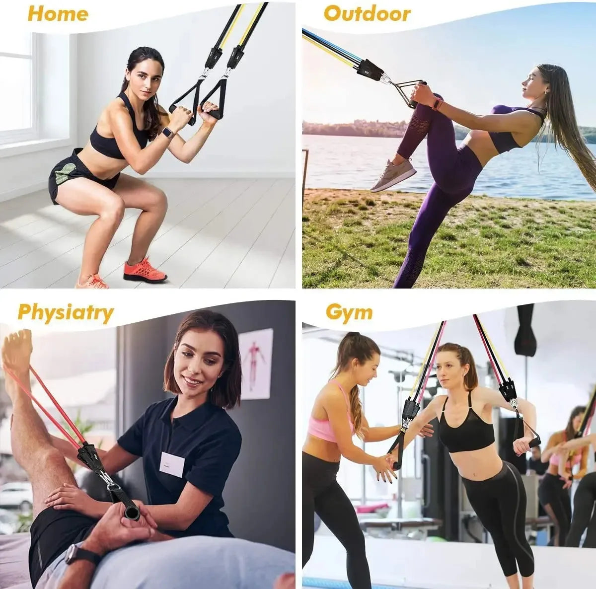 Wrapped Resistance Band and Rod Set - NurturePathWellness