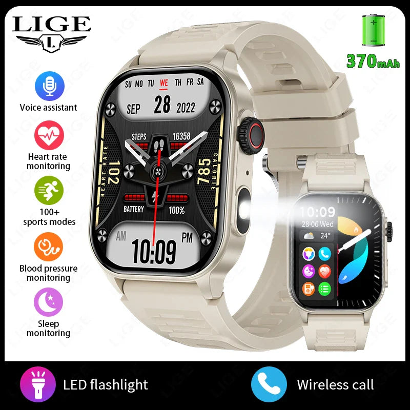 LIGE FlashSmart: 2 HD, AI, Sports & Health Tracker - NurturePathWellness
