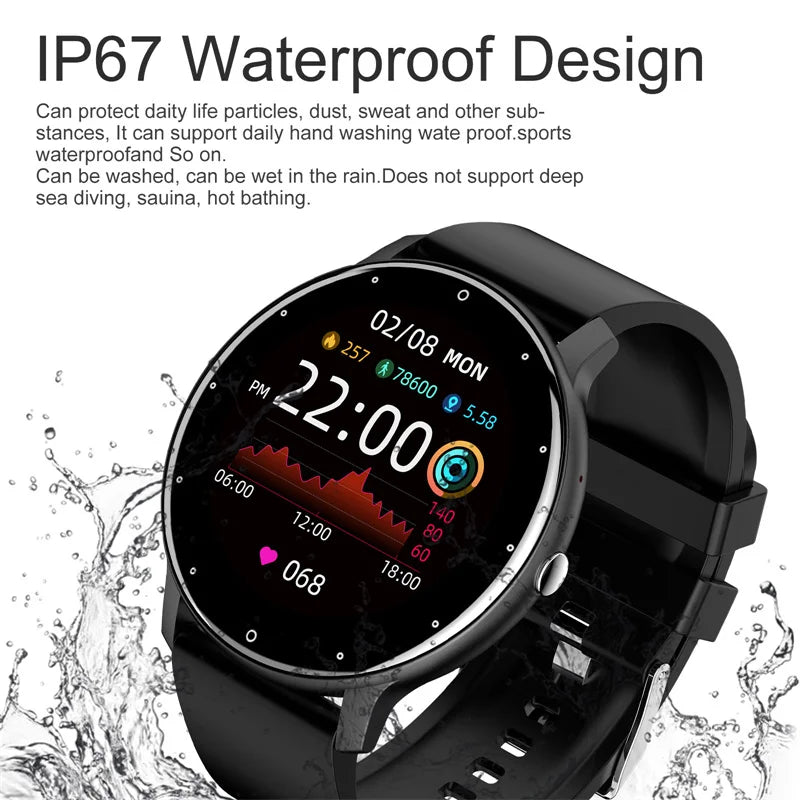 LIGE Full Touch Smartwatch for Men and Women - NurturePathWellness