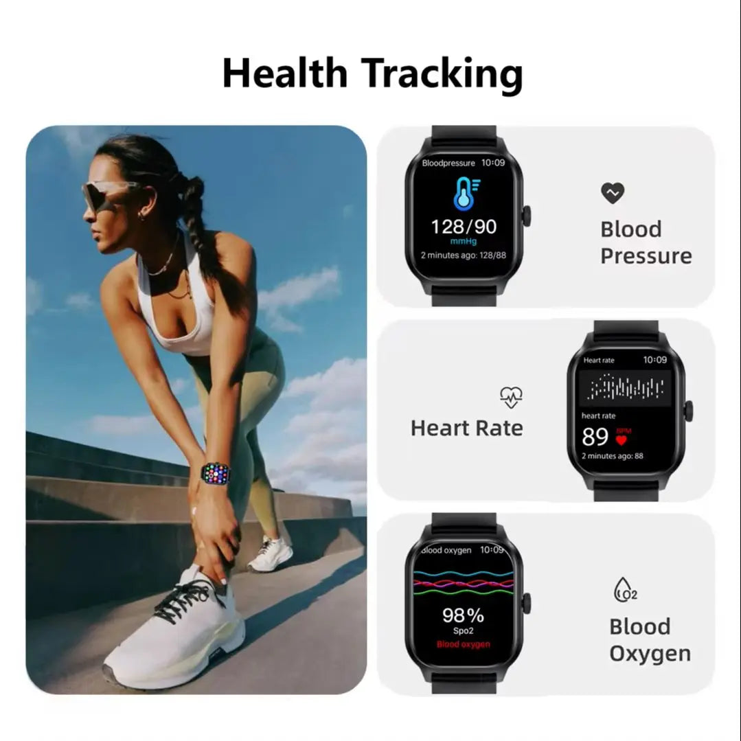 Bluetooth Smartwatch for Men and Women Fitness Tracker - NurturePathWellness