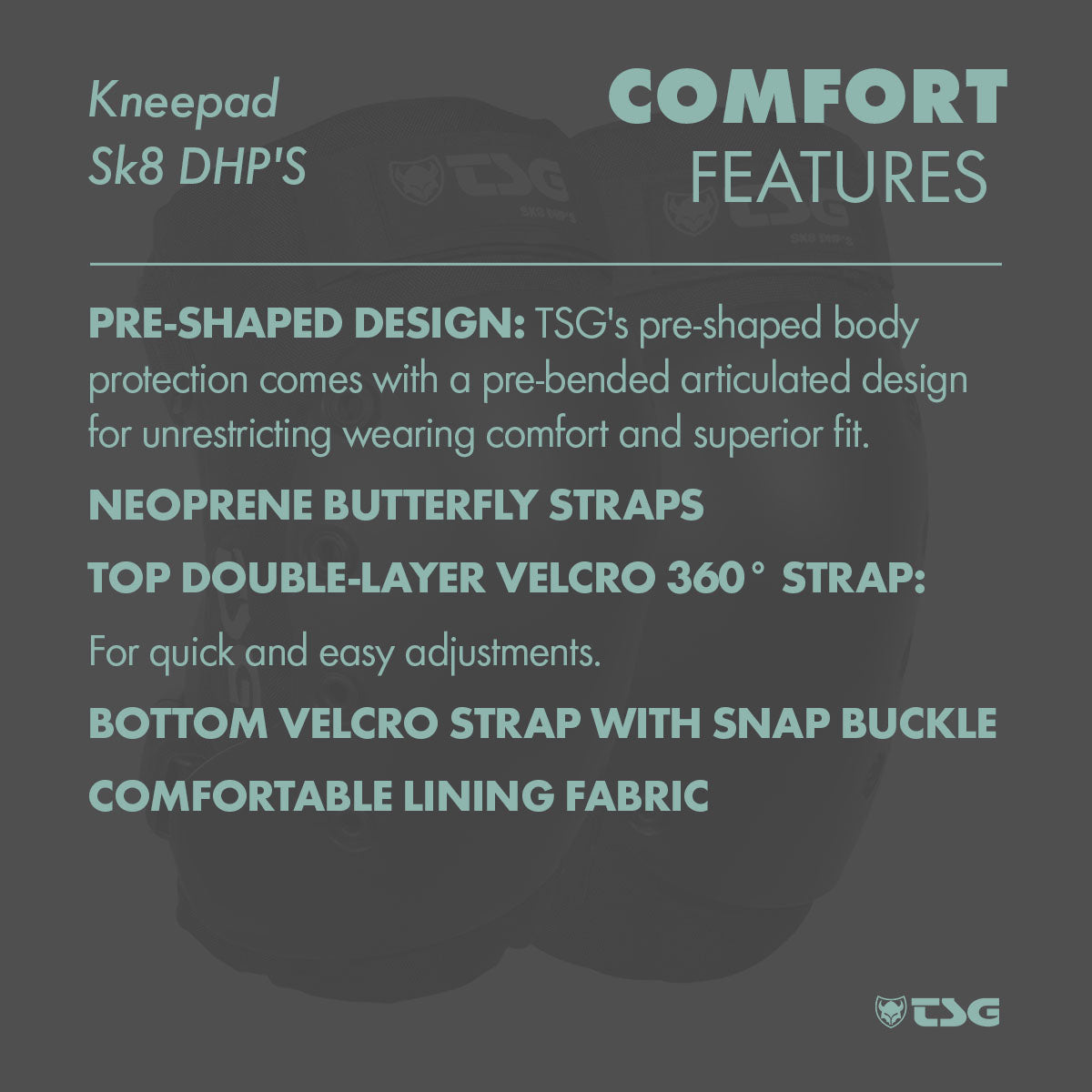 TSG - Kneepad Sk8 DHP'S (Skate Knee Pads) - NurturePathWellness