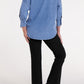 Vera Woven Magnetic Shirt in Chambray