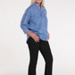 Vera Woven Magnetic Shirt in Chambray