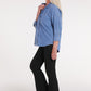 Vera Woven Magnetic Shirt in Chambray