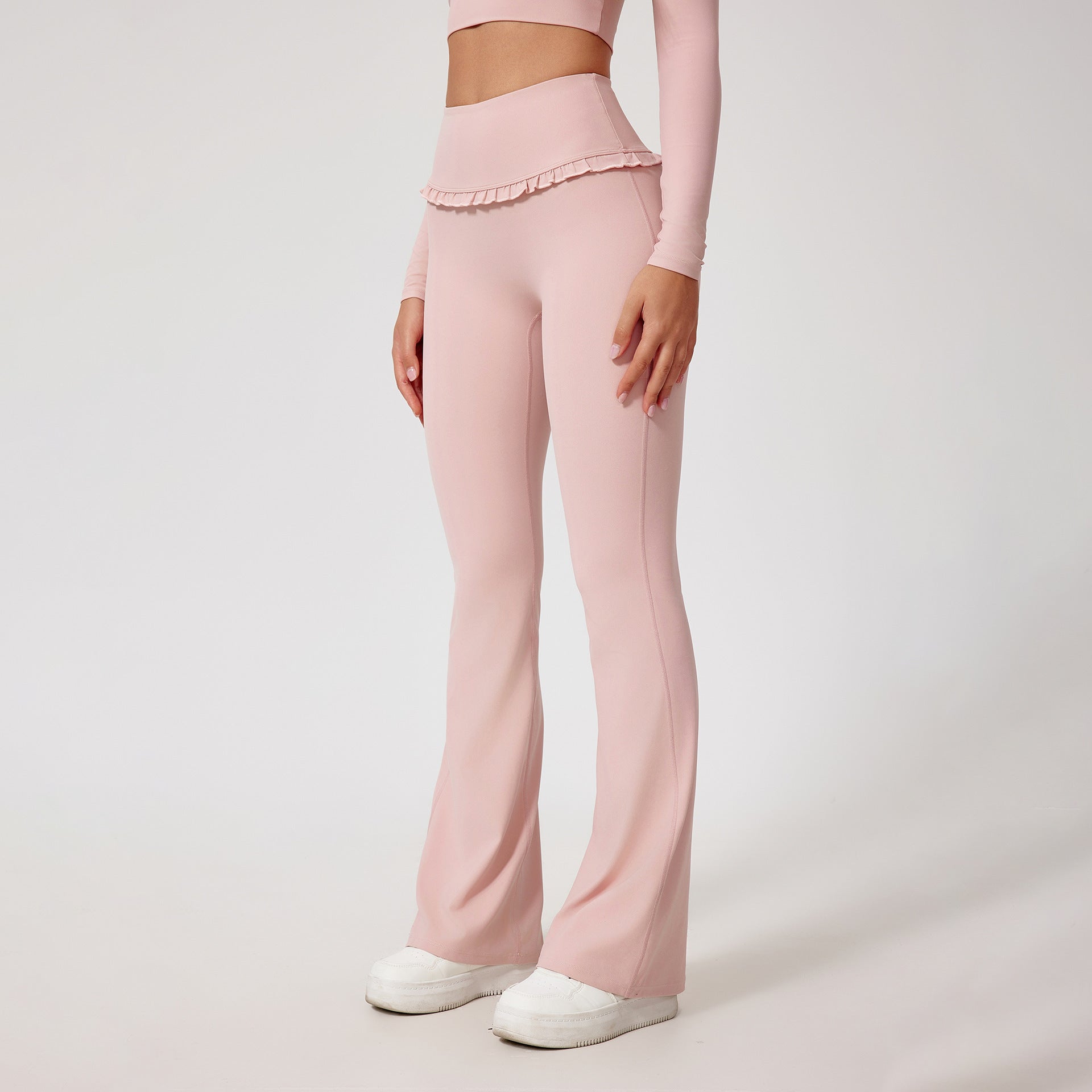High Waist Hip Lift Lace Nude Feel Yoga Pants Running Fitness - NurturePathWellness