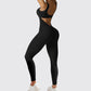 Women Sleeveless Flare Jumpsuits Fitness Yoga Long Pants - NurturePathWellness