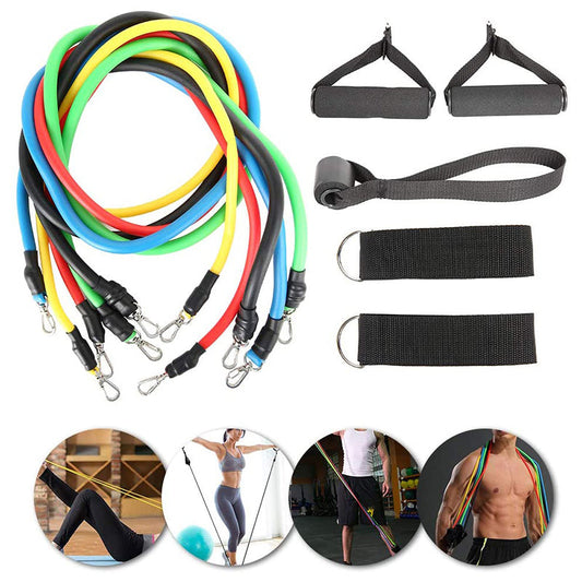 11Pcs Resistances Band Set Fitness Equipment - NurturePathWellness